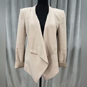 BCBGMaxAzria Cream Draped Blazer